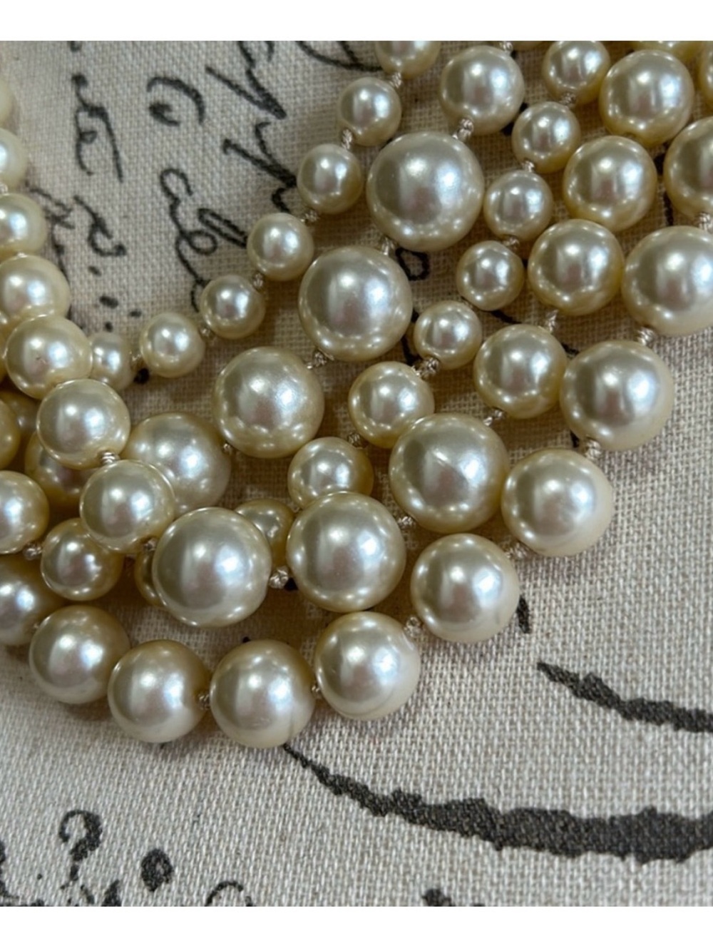 J. CREW • Elegant Cream Pearl Multi-Strand Necklace • A Closet MUST HAVE! - Picture 2 of 11